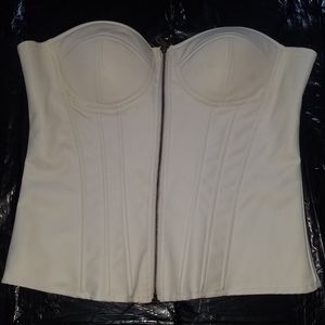 Faux Leather Corset/Bustier